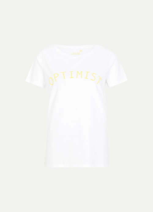 Regular Fit T-Shirts T-Shirt white-vibrant yellow