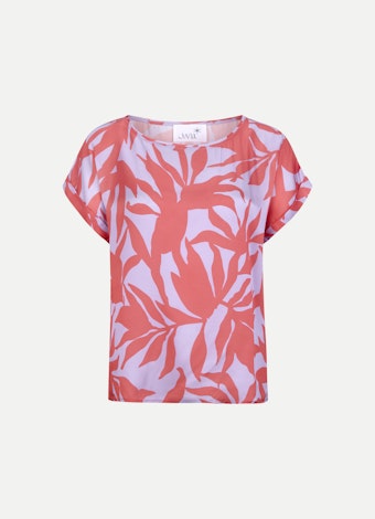 Boxy Fit T-shirts Rayon Satin Shirt pastel lilac