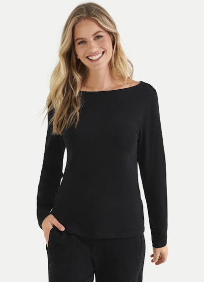 Regular Fit Nightwear Modal Jersey - Longsleeve black
