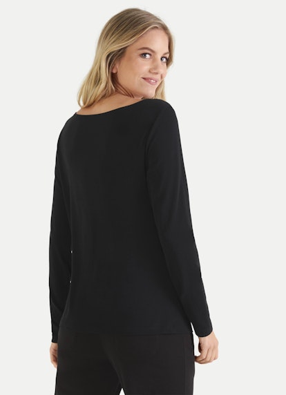 Regular Fit Nightwear Modal-Jersey - Longsleeve black