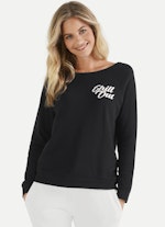 Regular Fit Sweatshirts Cashmix - Sweater black