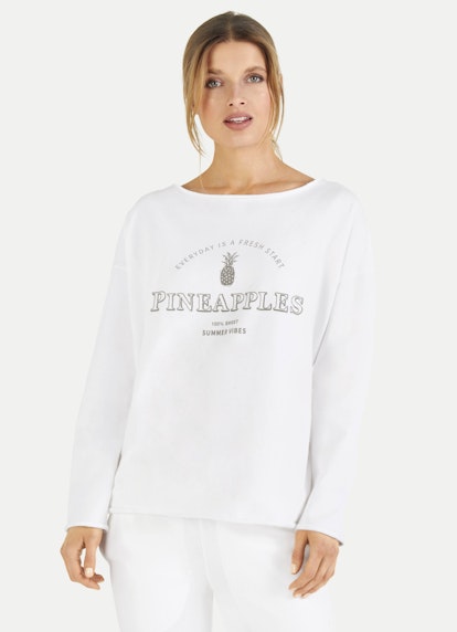 Casual Fit Sweatshirts Sweatshirt white