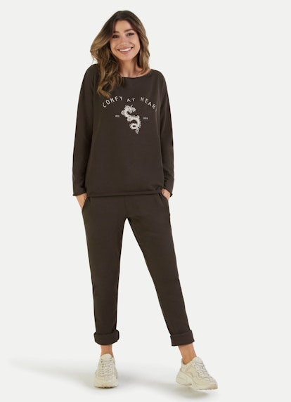 Casual Fit Sweatshirts Sweatshirt espresso