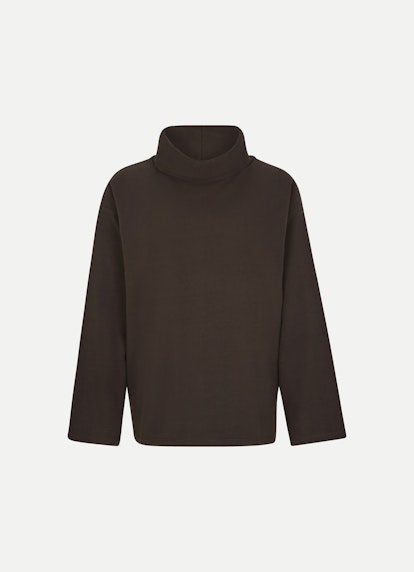 Oversized Fit Sweatshirts Rollkragen - Sweatshirt espresso