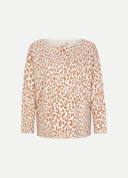 LEOPARD SWEATSHIRT - Ecru