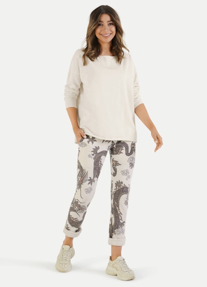 Coupe Loose Fit Pantalons Pantalon de jogging de coupe ample ecru