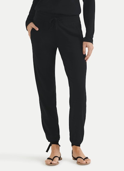 Regular Fit Pants Modal Jersey - Sweatpants black