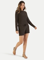 Regular Fit Nightwear Modal Jersey - Shorts espresso melange