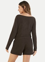 Regular Fit Nightwear Modal-Jersey - Shorts espresso melange