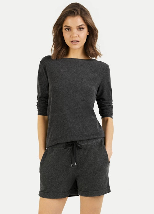 Regular Fit Nightwear Jersey Modal - Shorts charcoal melange