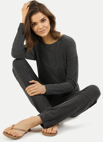 Regular Fit Nightwear Jersey Modal - Jumpsuit charcoal melange