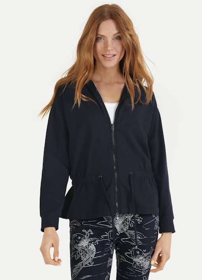 Regular Fit Jackets Hoodie - Sweat Jacket navy