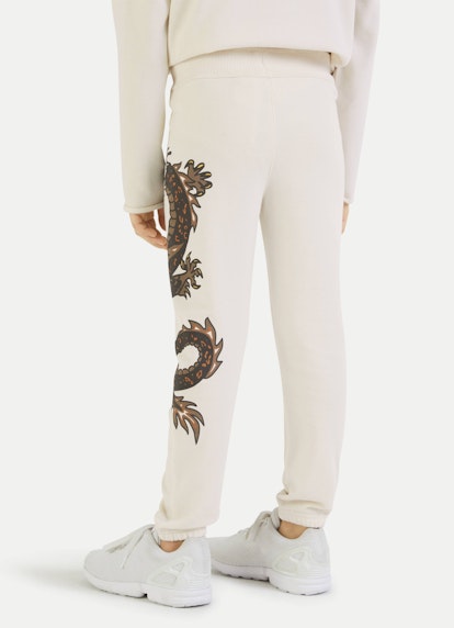 Regular Fit Hosen Sweatpants ecru