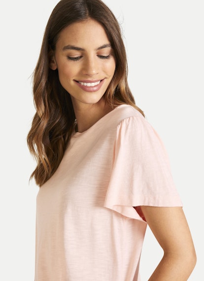 Regular Fit T-shirts T-Shirt with Gathered Sleeves bellini