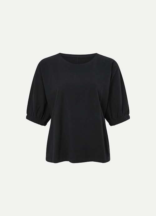 Oversized Fit T-shirts T-Shirt with Puffy Sleeves black