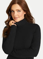 Regular Fit Nightwear Modal Turtleneck - Longsleeve black