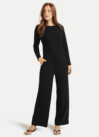 Regular Fit Nightwear Jersey Modal - Jumpsuit black