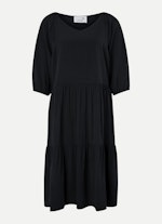 Regular Fit Dresses Soft Rayon - Midi Dress black
