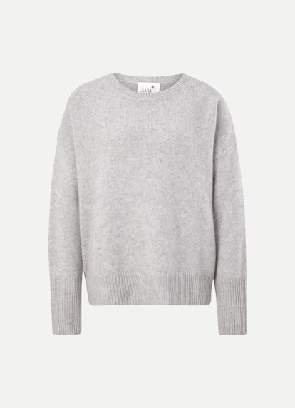 Coupe oversize Maille Pull-over en cachemire l.grey mel.