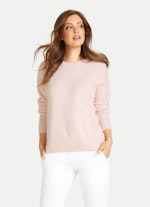 Oversized Fit Strick Cashmere - Pullover blushed pink