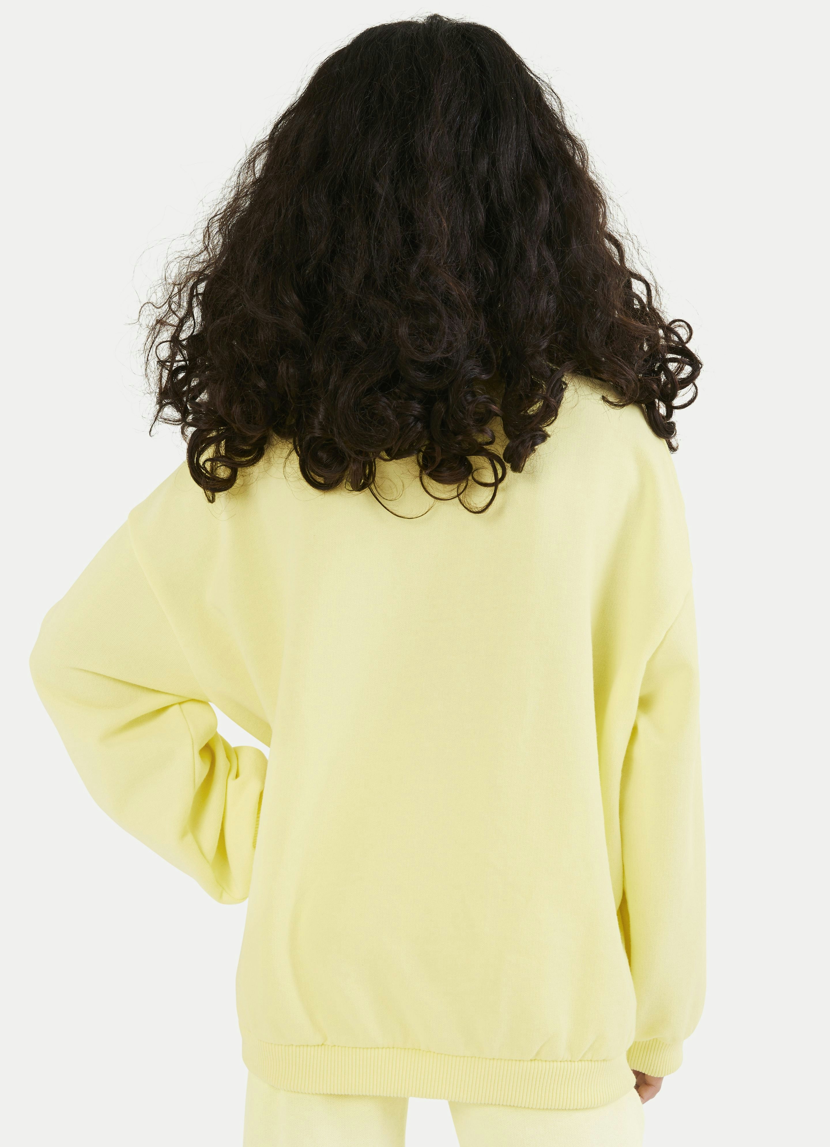 Pastel hotsell yellow sweatshirt