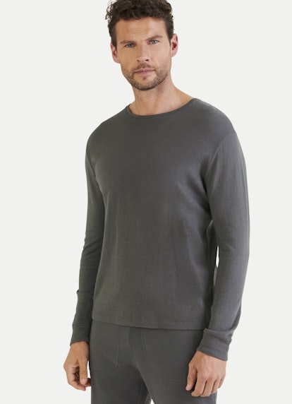 Coupe Regular Fit Maille Pull-over en cachemire mélangé warm grey