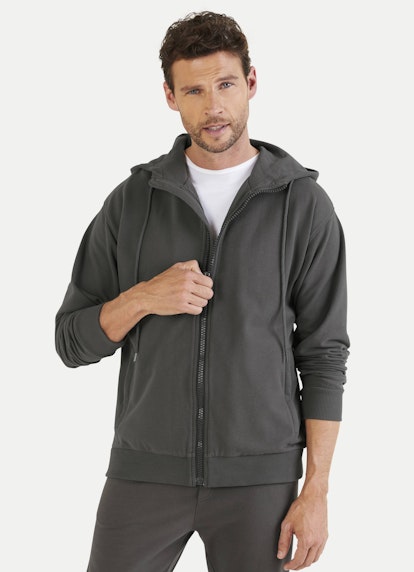 Regular Fit Jacken Hoodie - Jacke warm grey