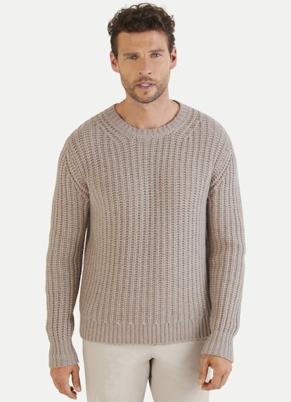 Casual Fit Strick Pullover dusty taupe