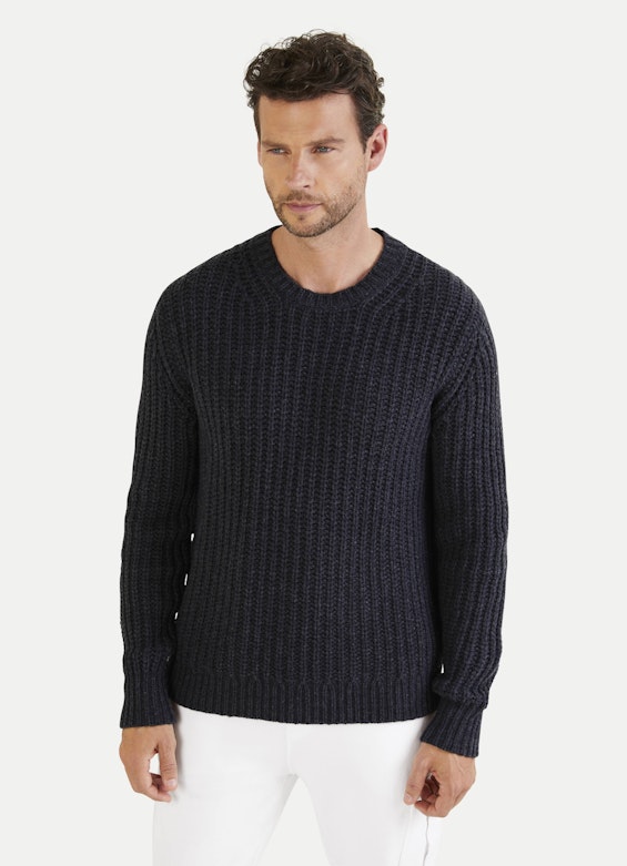 Coupe Casual Fit Maille Pull-over graphit mel.