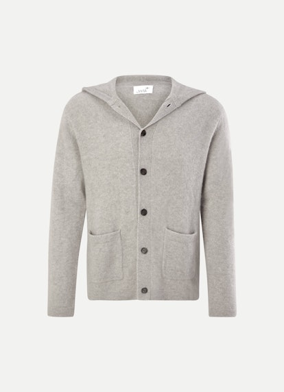 Coupe Casual Fit Maille Cardigan en cachemire dusty taupe mel.