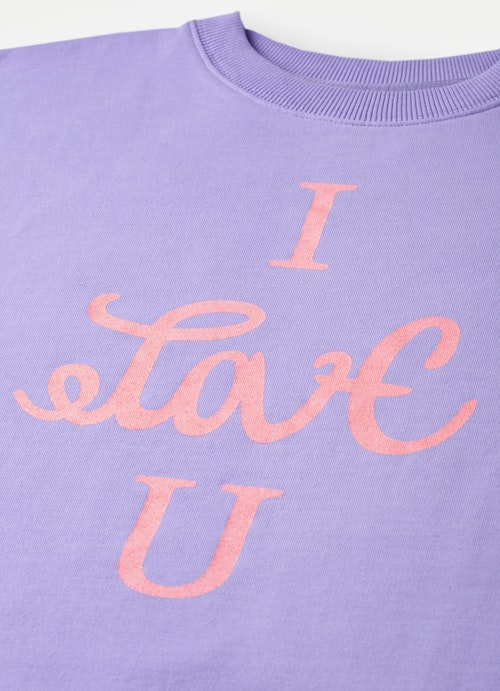 Coupe oversize Sweat-shirts Sweat-shirt violet tulip