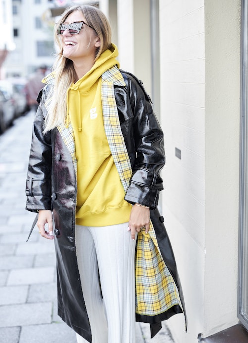 Taille unique Sweat-shirts Sweat à capuche oversize lemon