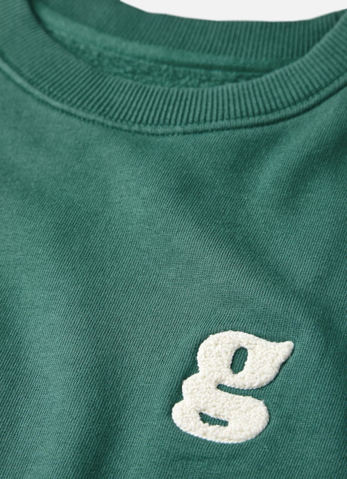Taille unique Sweat-shirts Pull-over court emerald