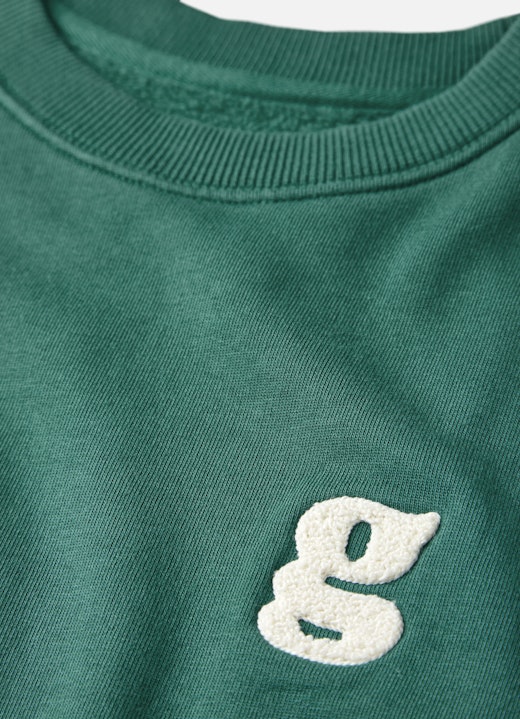 One Size Sweatshirts Cropped Sweater emerald