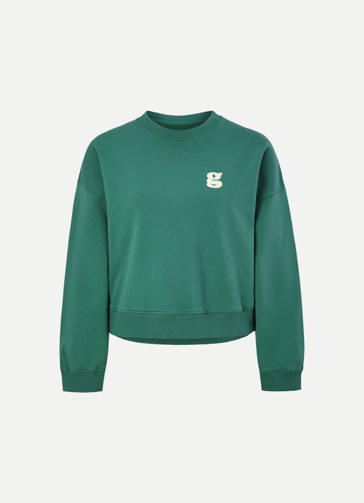 Taille unique Sweat-shirts Pull-over court emerald